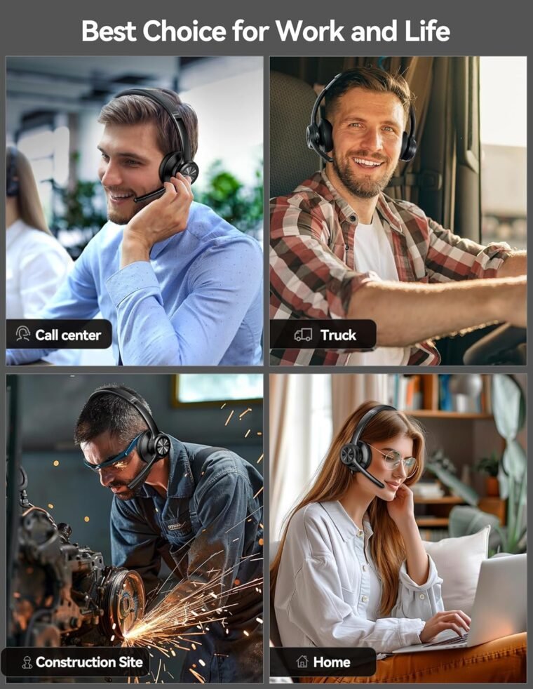 TECKNET Wireless Headset: 50H Playtime & AI Noise Cancelling! - Image 8