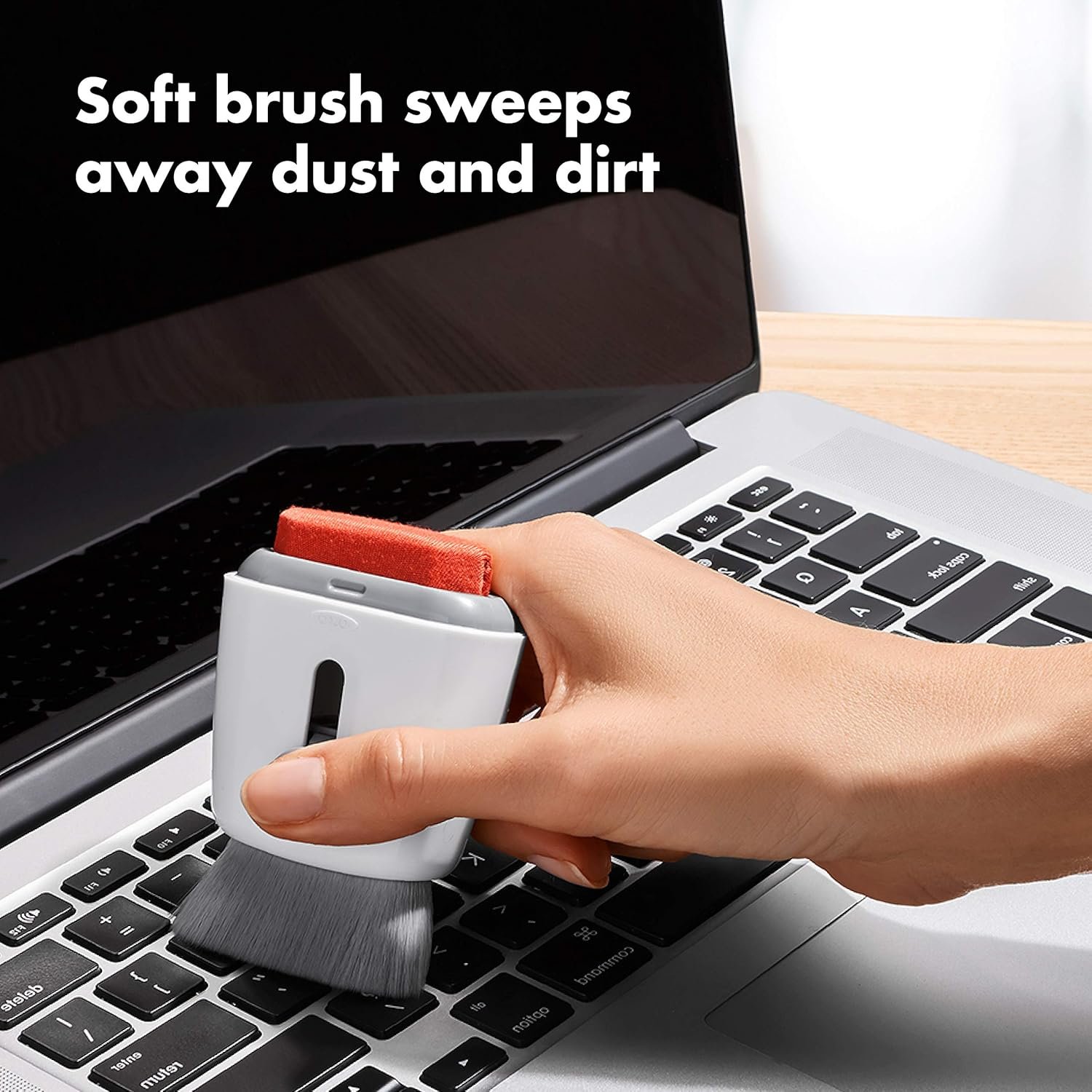 OXO Good Grips Sweep & Swipe: Effortless Laptop Cleaning! - Image 4