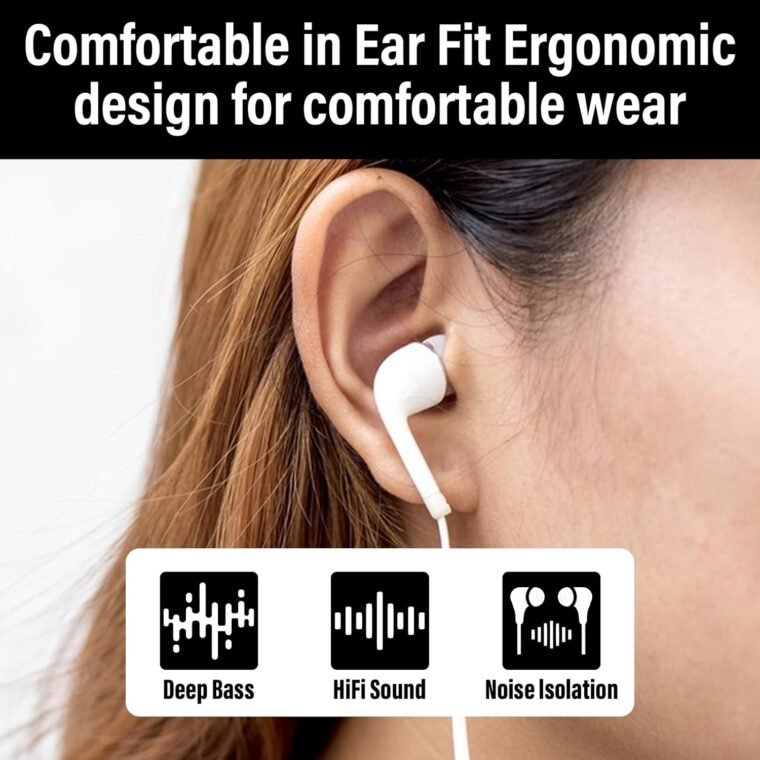Ultimate Wired Earbuds: Deep Bass & Comfort for Every Workout! - Image 3