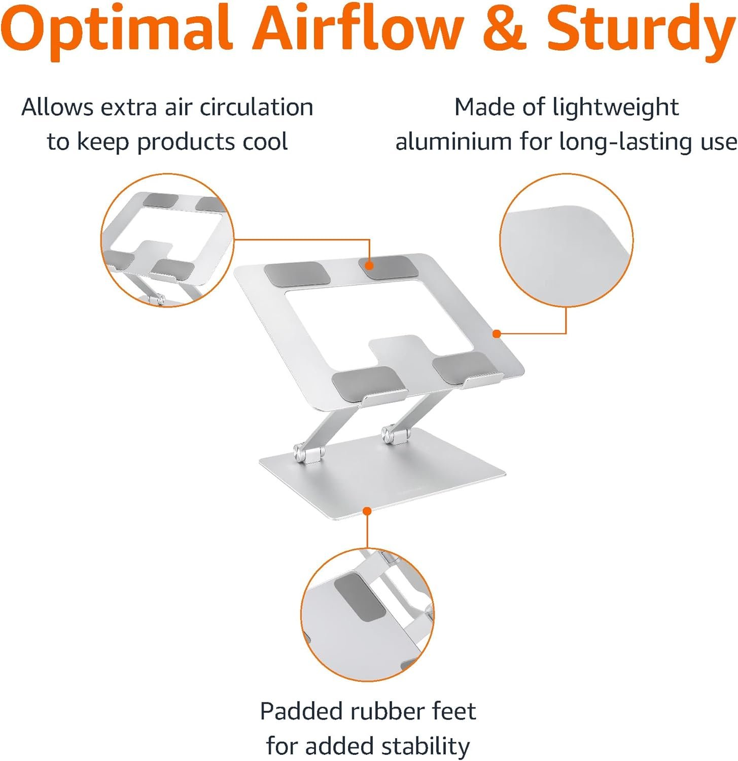 Elevate Comfort: Amazon Basics Ergonomic Laptop Stand - Image 3