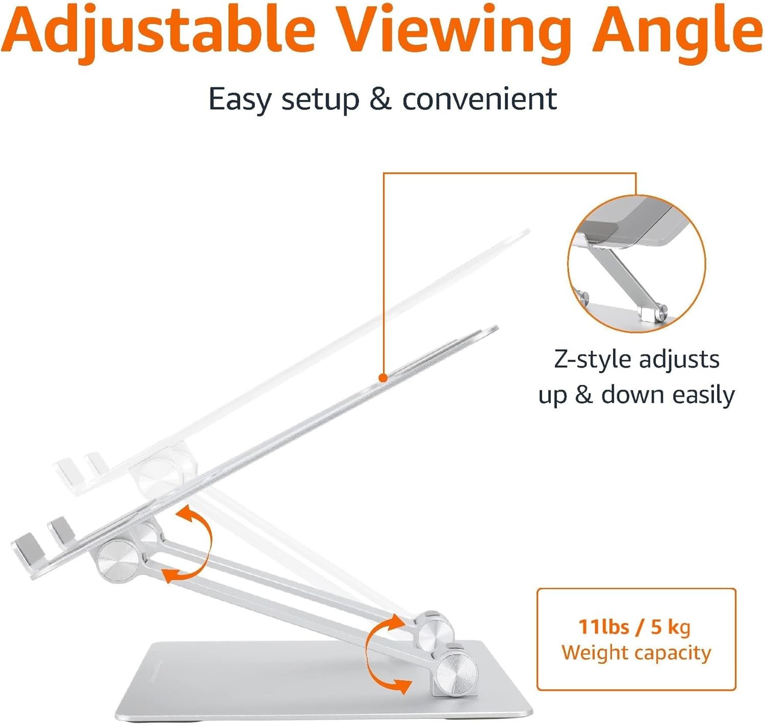 Elevate Comfort: Amazon Basics Ergonomic Laptop Stand - Image 4