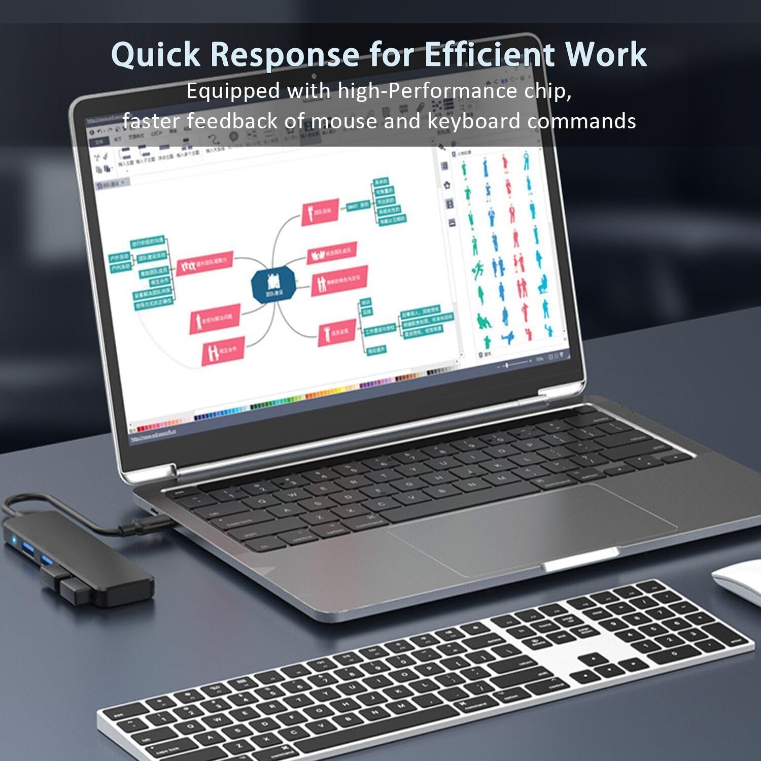 VIENON 4-Port USB 3.0 Hub: Expand Your Connectivity Easily! - Image 5