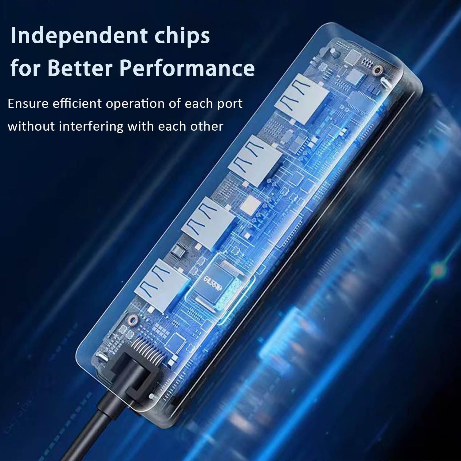 VIENON 4-Port USB 3.0 Hub: Expand Your Connectivity Easily! - Image 7