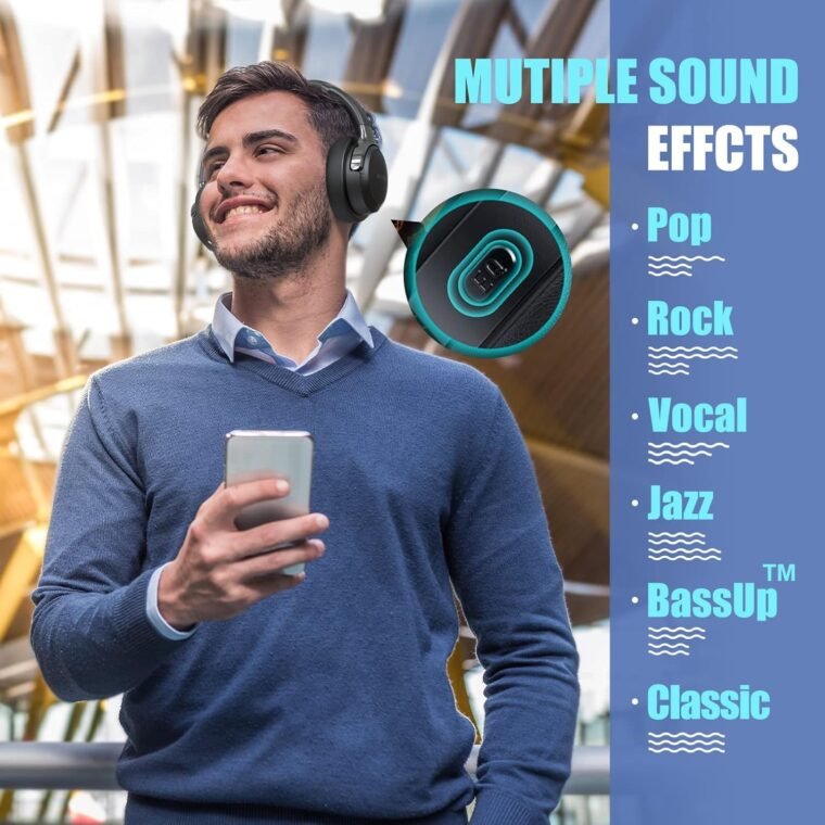BERIBES Bluetooth Headphones: 65H Playtime & Deep Bass! - Image 3