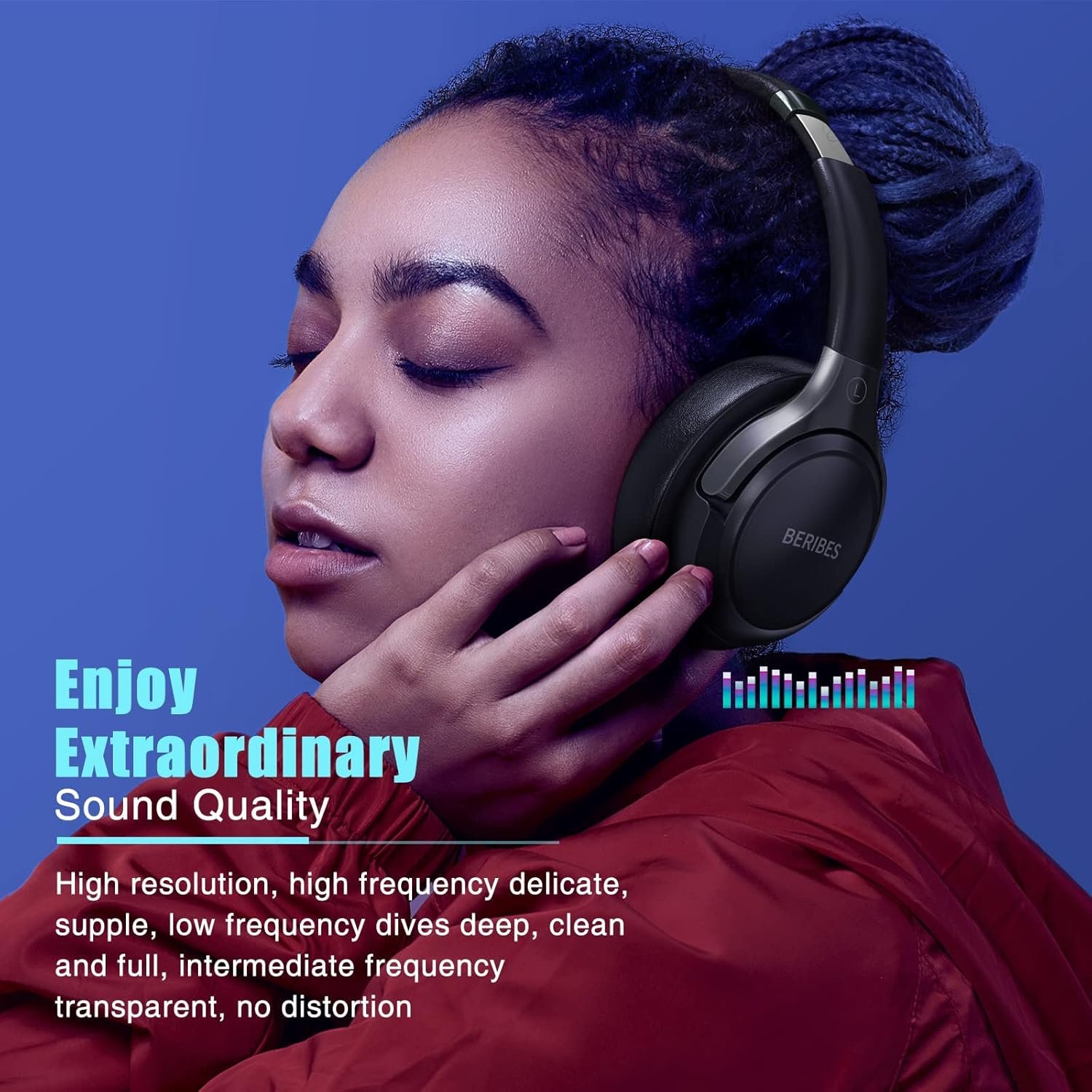 BERIBES Bluetooth Headphones: 65H Playtime & Deep Bass! - Image 6