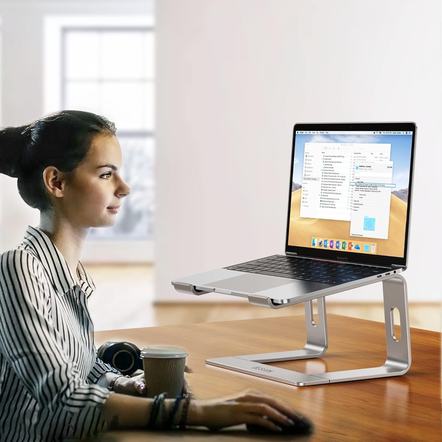 Elevate Your Workspace: BESIGN LS03 Ergonomic Laptop Stand - Image 8