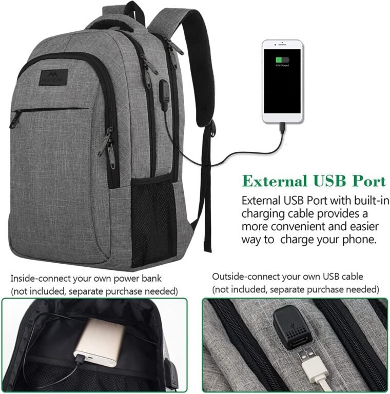 Secure & Stylish: MATEIN Travel Laptop Backpack for All! - Image 3