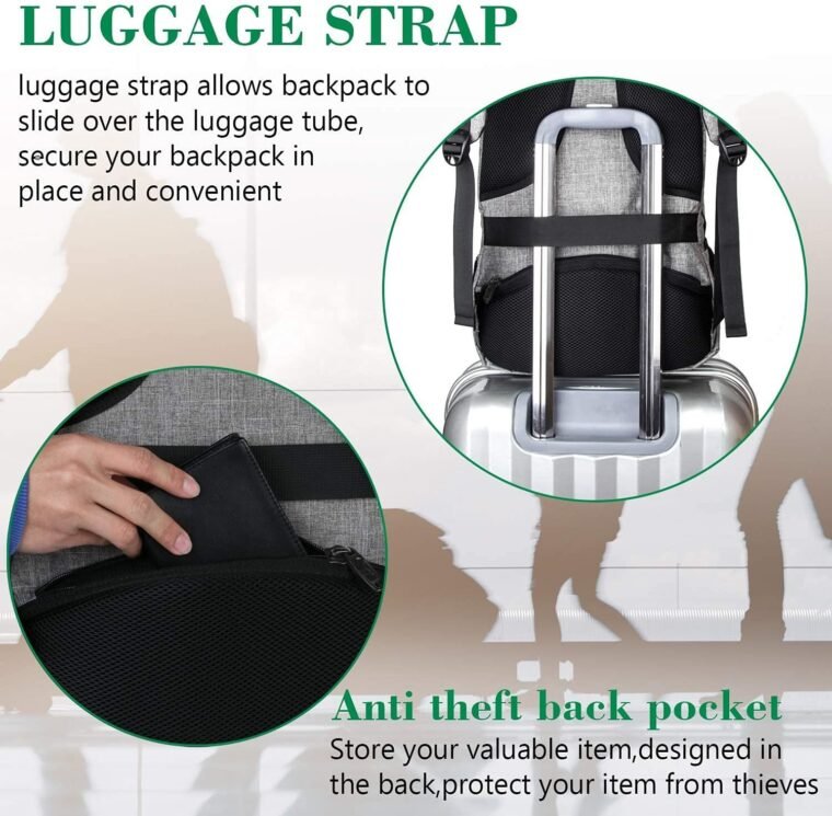 Secure & Stylish: MATEIN Travel Laptop Backpack for All! - Image 6