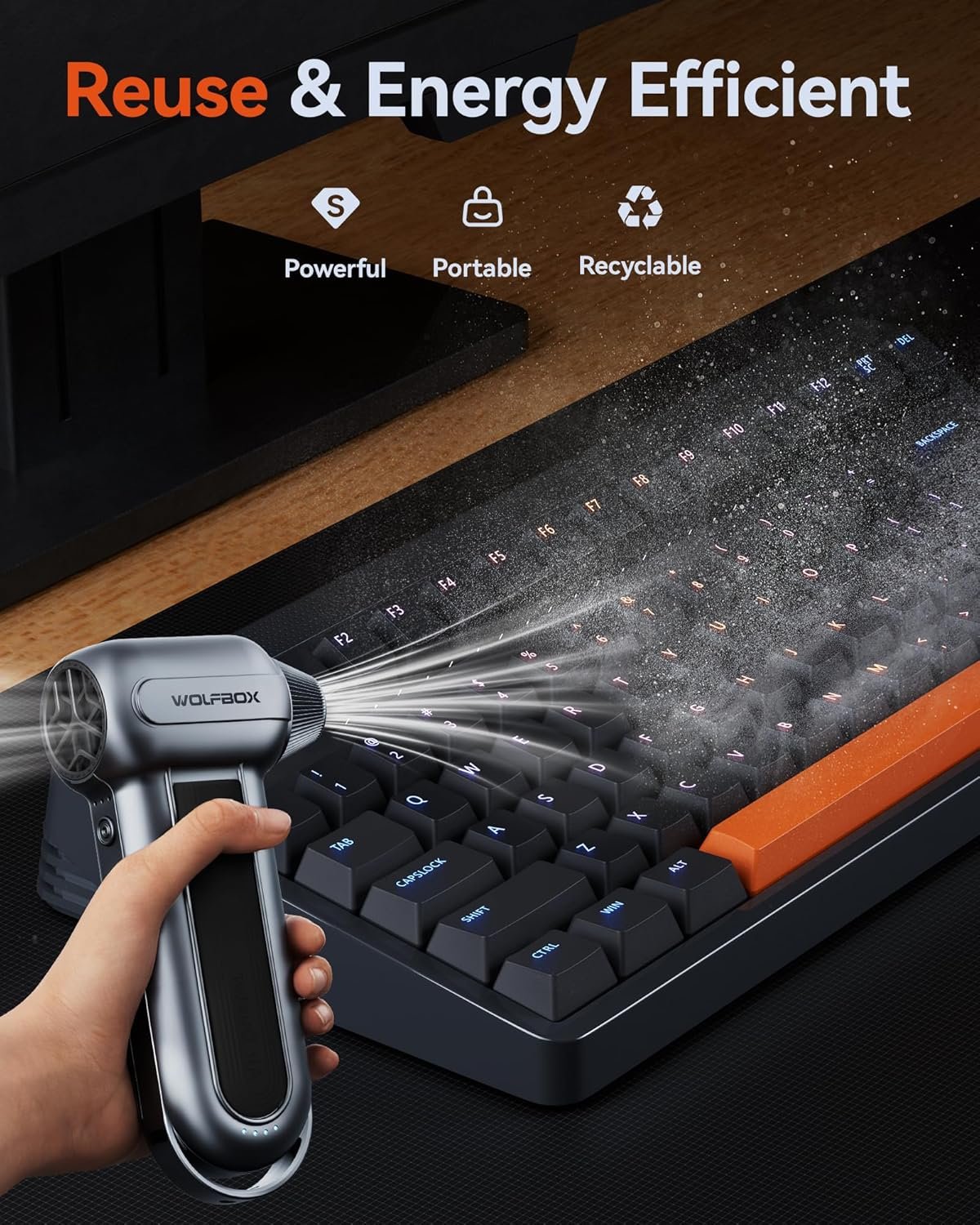 Rev Up Clean: WOLFBOX MF100 Cordless Air Duster! - Image 4