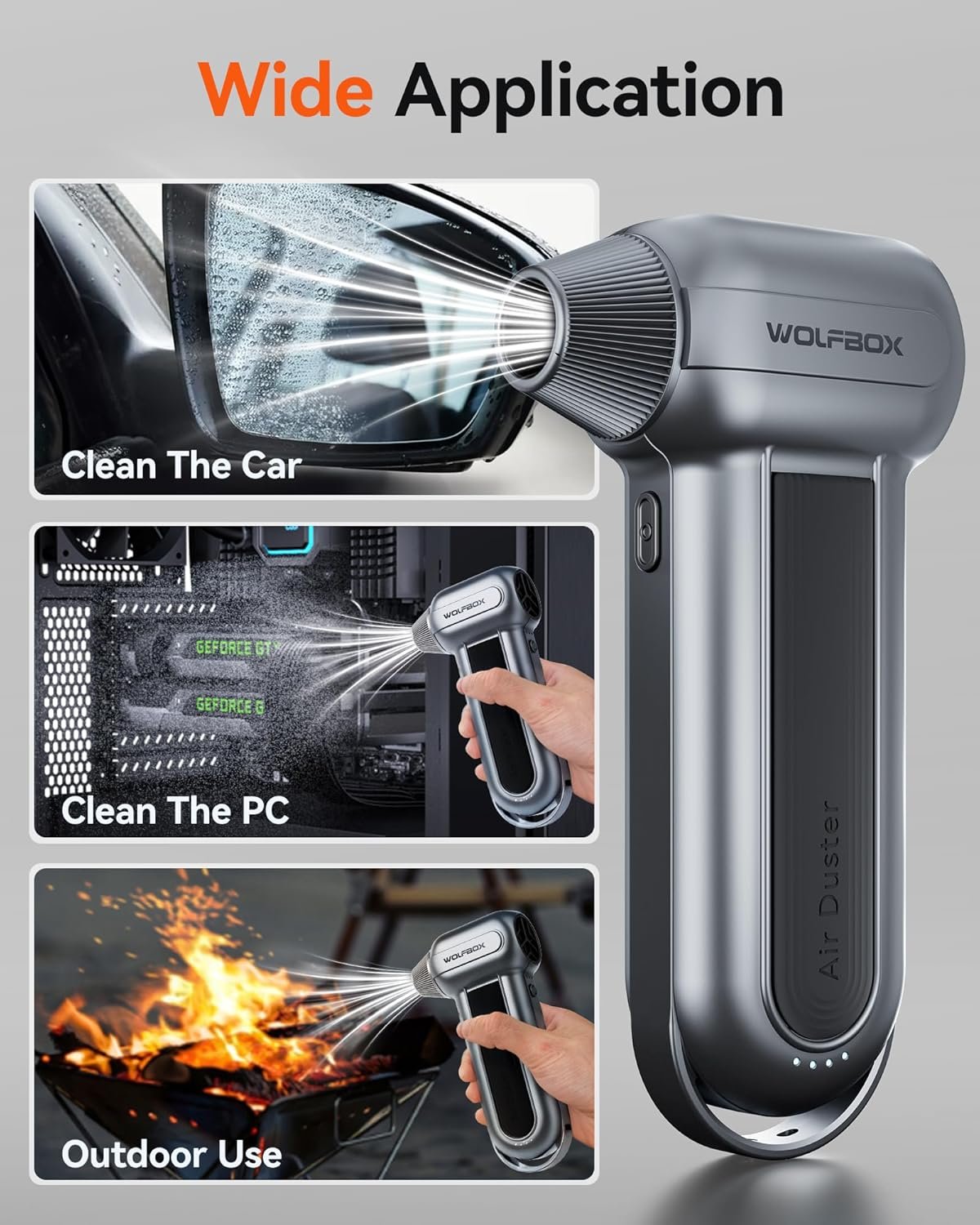 Rev Up Clean: WOLFBOX MF100 Cordless Air Duster! - Image 6