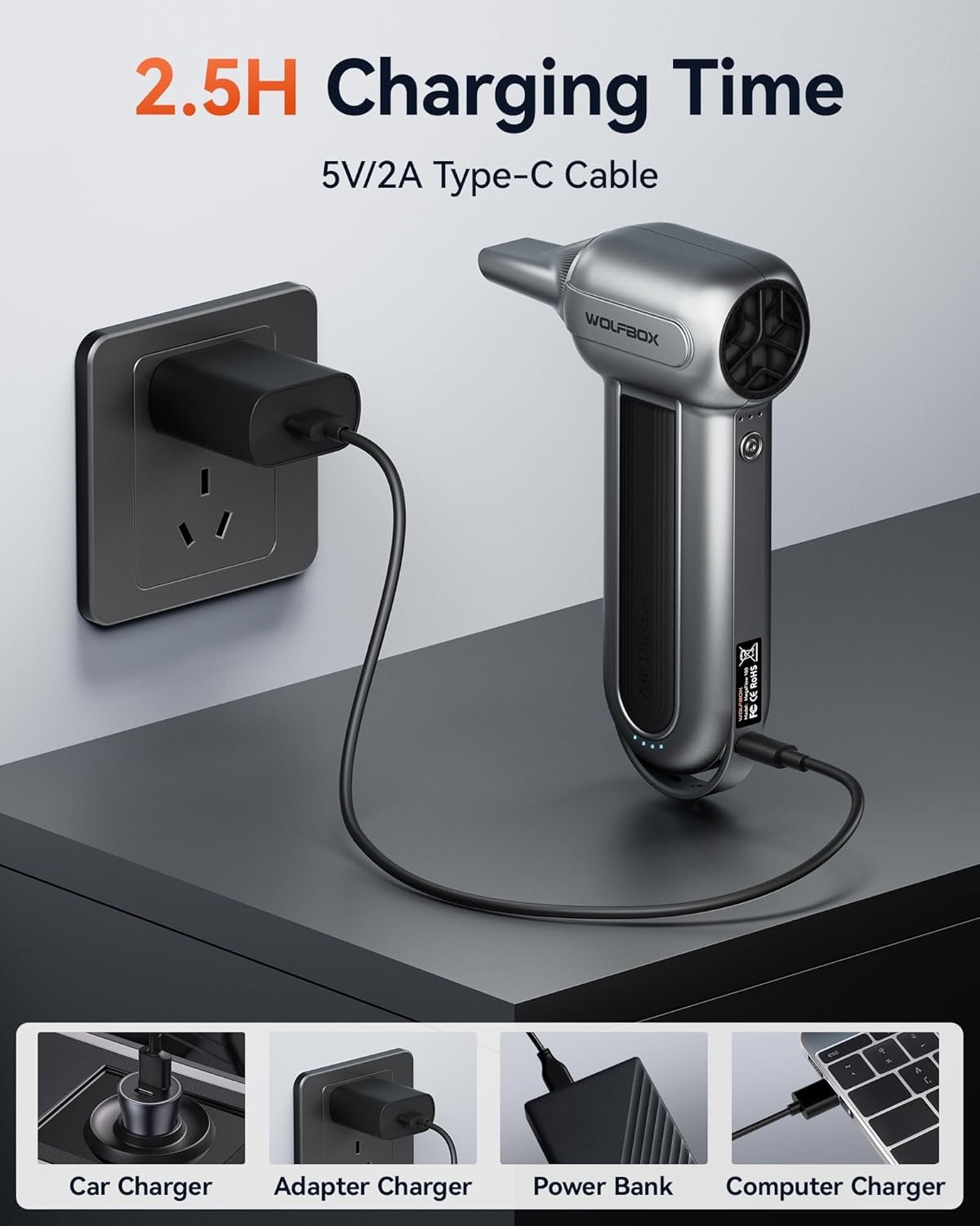 Rev Up Clean: WOLFBOX MF100 Cordless Air Duster! - Image 8