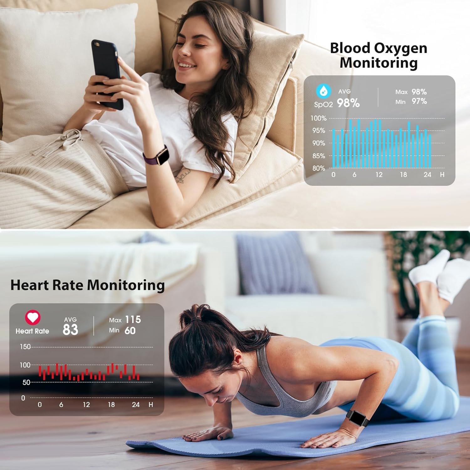 Ultimate Fitness Tracker: Heart Rate, Sleep & Waterproof Smart Watch! - Image 3