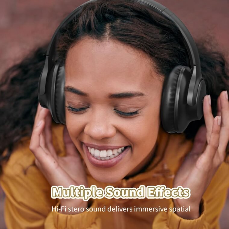 Unleash Sound: KVIDIO Bluetooth Headphones - 65H Playtime! - Image 3