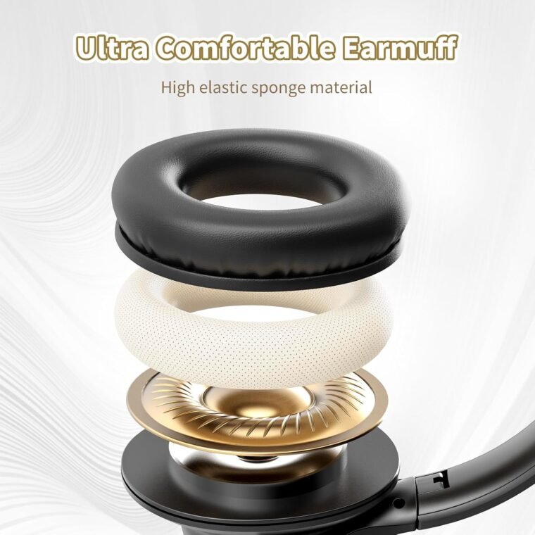 Unleash Sound: KVIDIO Bluetooth Headphones - 65H Playtime! - Image 5