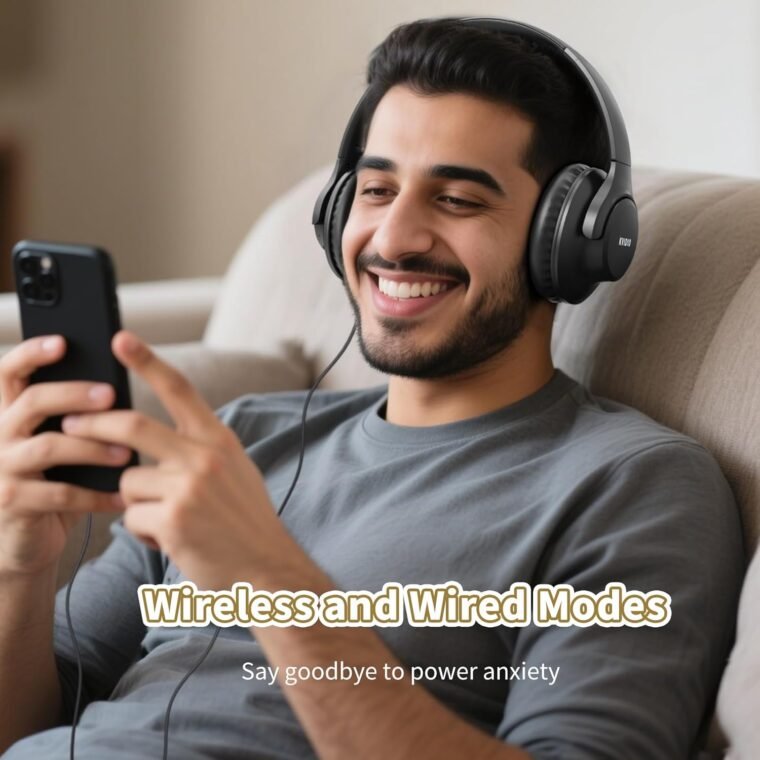 Unleash Sound: KVIDIO Bluetooth Headphones - 65H Playtime! - Image 7