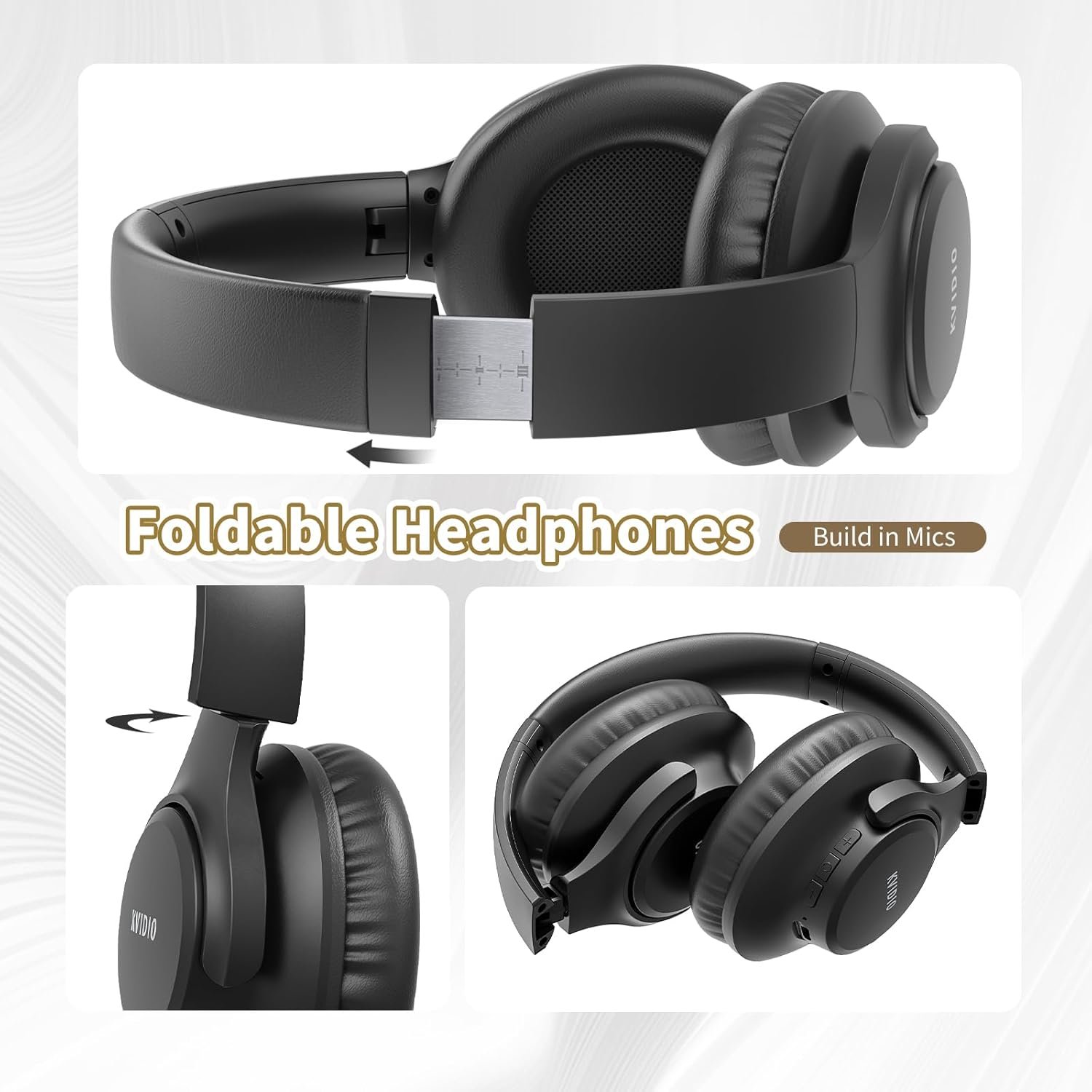 Unleash Sound: KVIDIO Bluetooth Headphones - 65H Playtime! - Image 8