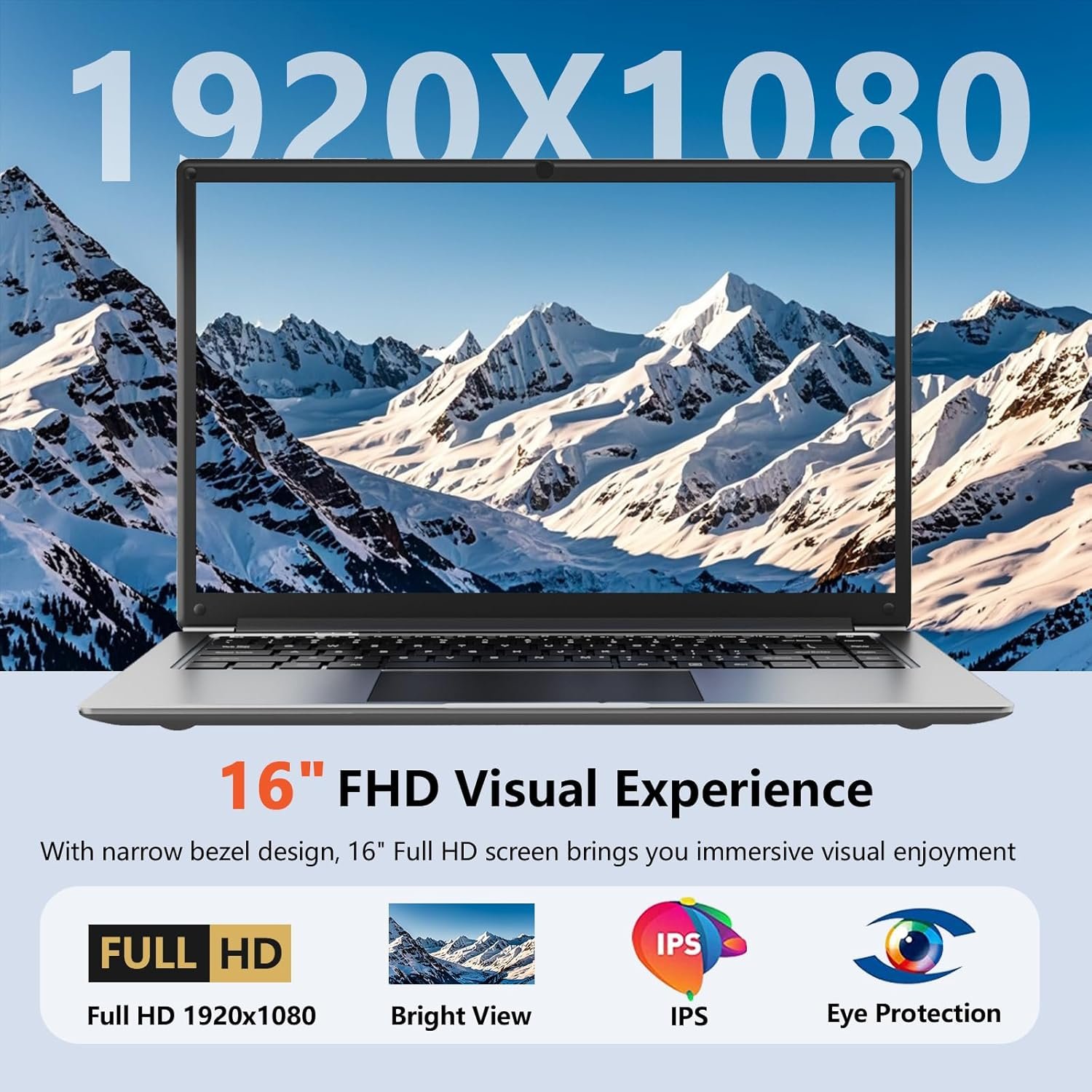 Powerful 16” Laptop: 8GB RAM, 256GB SSD & Quad-Core CPU! - Image 4