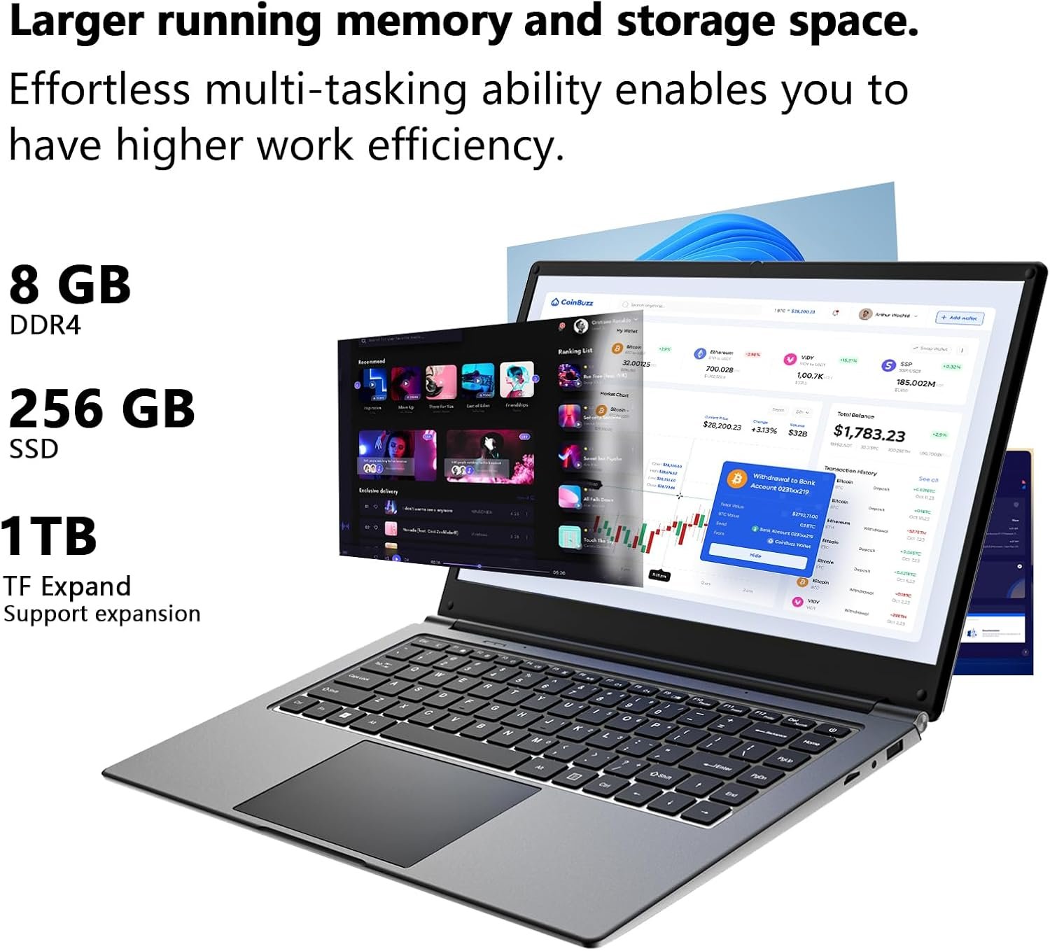 Powerful 16” Laptop: 8GB RAM, 256GB SSD & Quad-Core CPU! - Image 5
