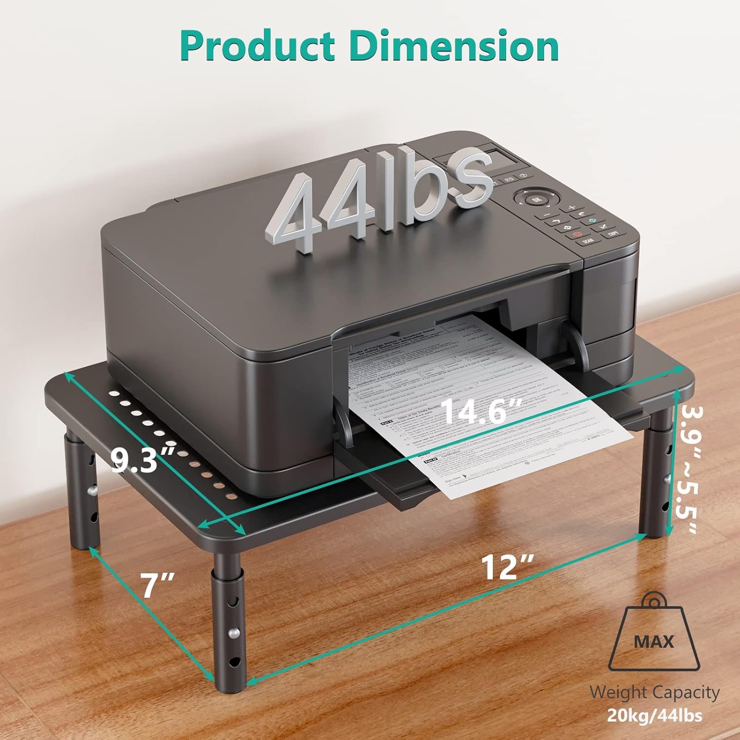 Upgrade Your Space: WALI Adjustable Monitor Stand & Storage - Image 5