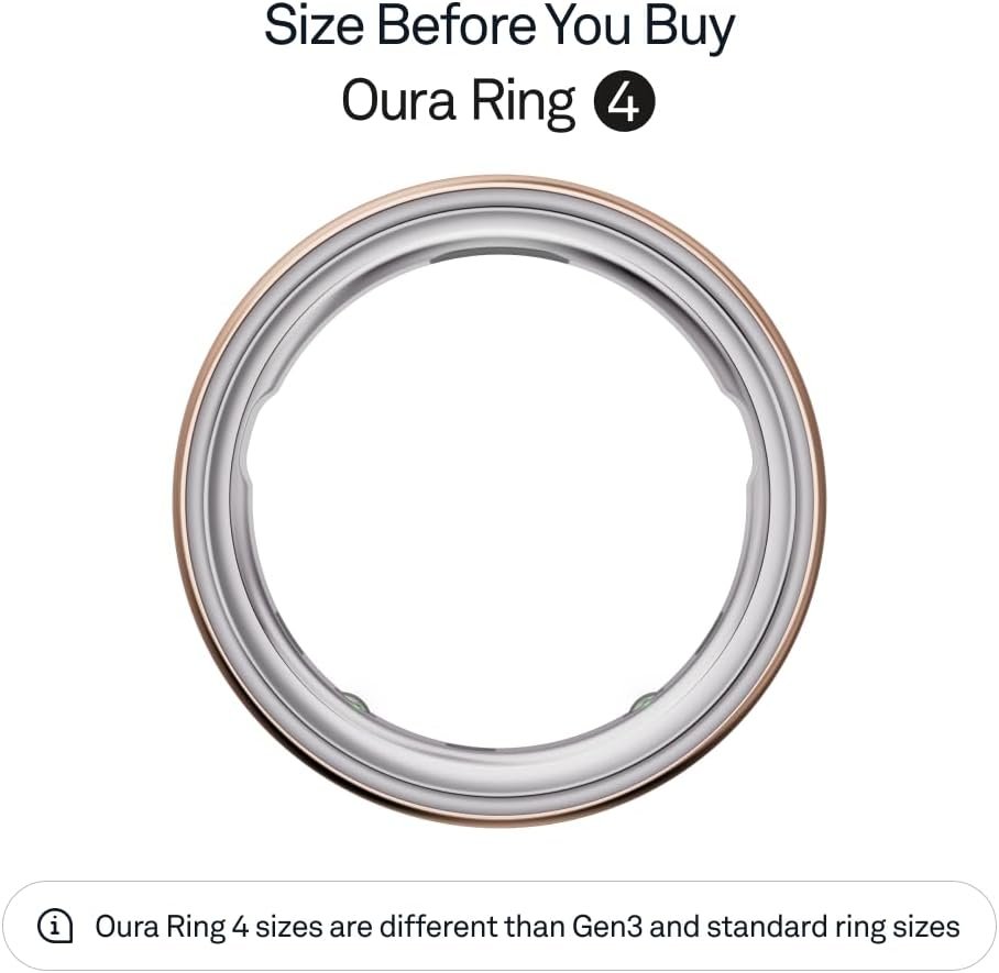 Oura Ring 4: Rose Gold Smart Wearable - Size 9, Unique Fit! - Image 3