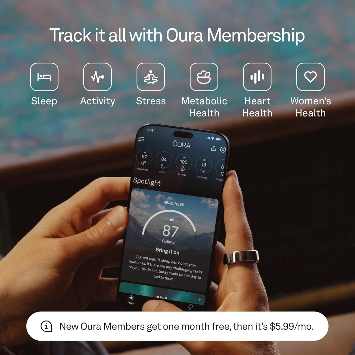 Oura Ring 4: Rose Gold Smart Wearable - Size 9, Unique Fit! - Image 5