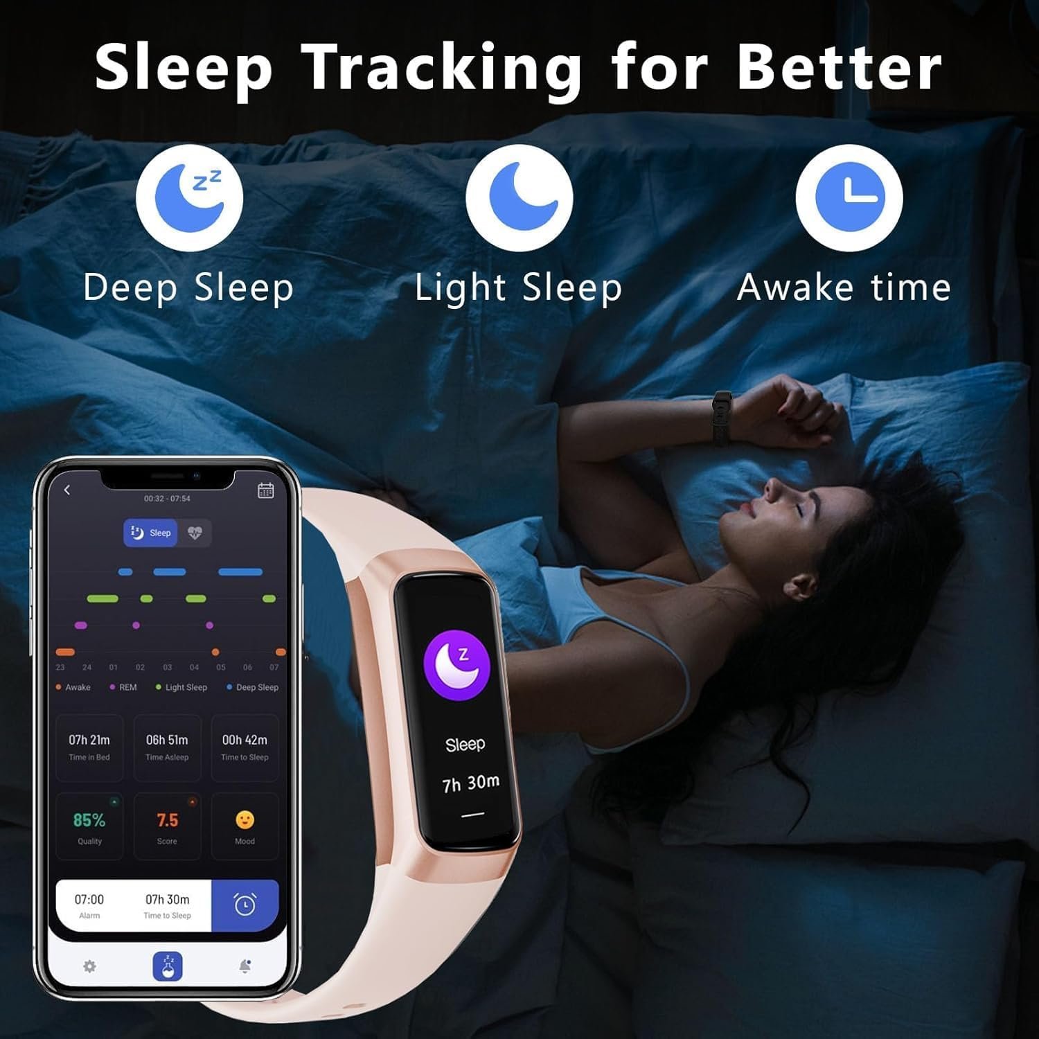 Smart Fitness Tracker: Heart Rate, Sleep Monitor & 20+ Modes! - Image 6