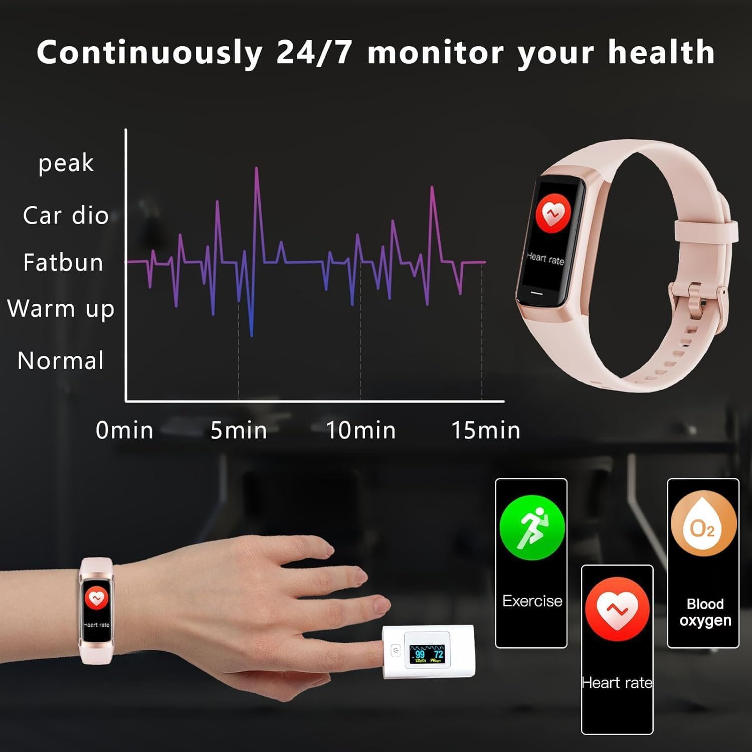Smart Fitness Tracker: Heart Rate, Sleep Monitor & 20+ Modes! - Image 8
