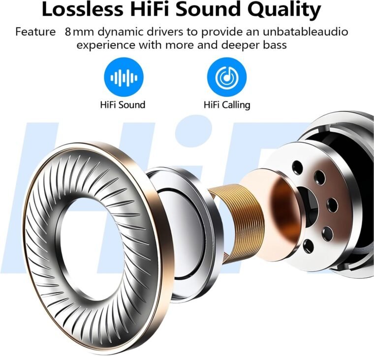Kurdene Wireless Earbuds: Deep Bass & Crystal Clear Calls! - Image 3