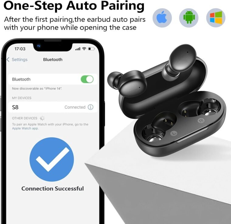 Kurdene Wireless Earbuds: Deep Bass & Crystal Clear Calls! - Image 4