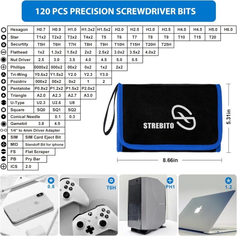STREBITO 142-Piece Precision Screwdriver Set: Ultimate Tech Toolkit! - Image 3