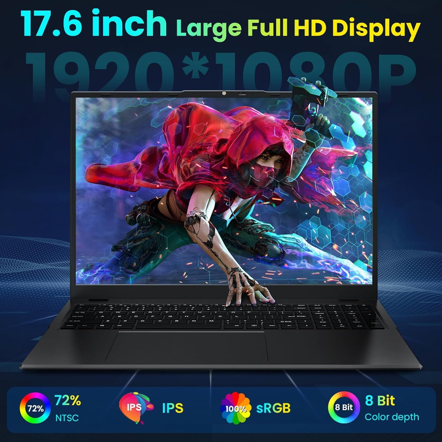 Jump into Productivity: 17.6” Laptop with 16GB RAM & Office 365! - Image 3