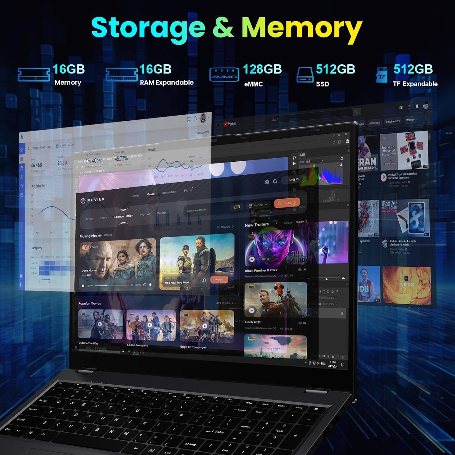 Jump into Productivity: 17.6” Laptop with 16GB RAM & Office 365! - Image 6