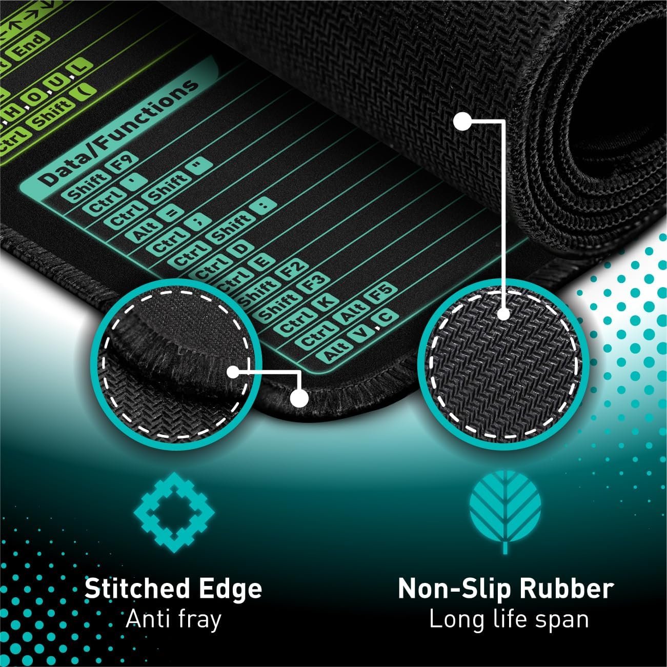 Ultimate XL Excel Shortcut Mouse Pad: Non-Slip Cheat Sheet! - Image 3