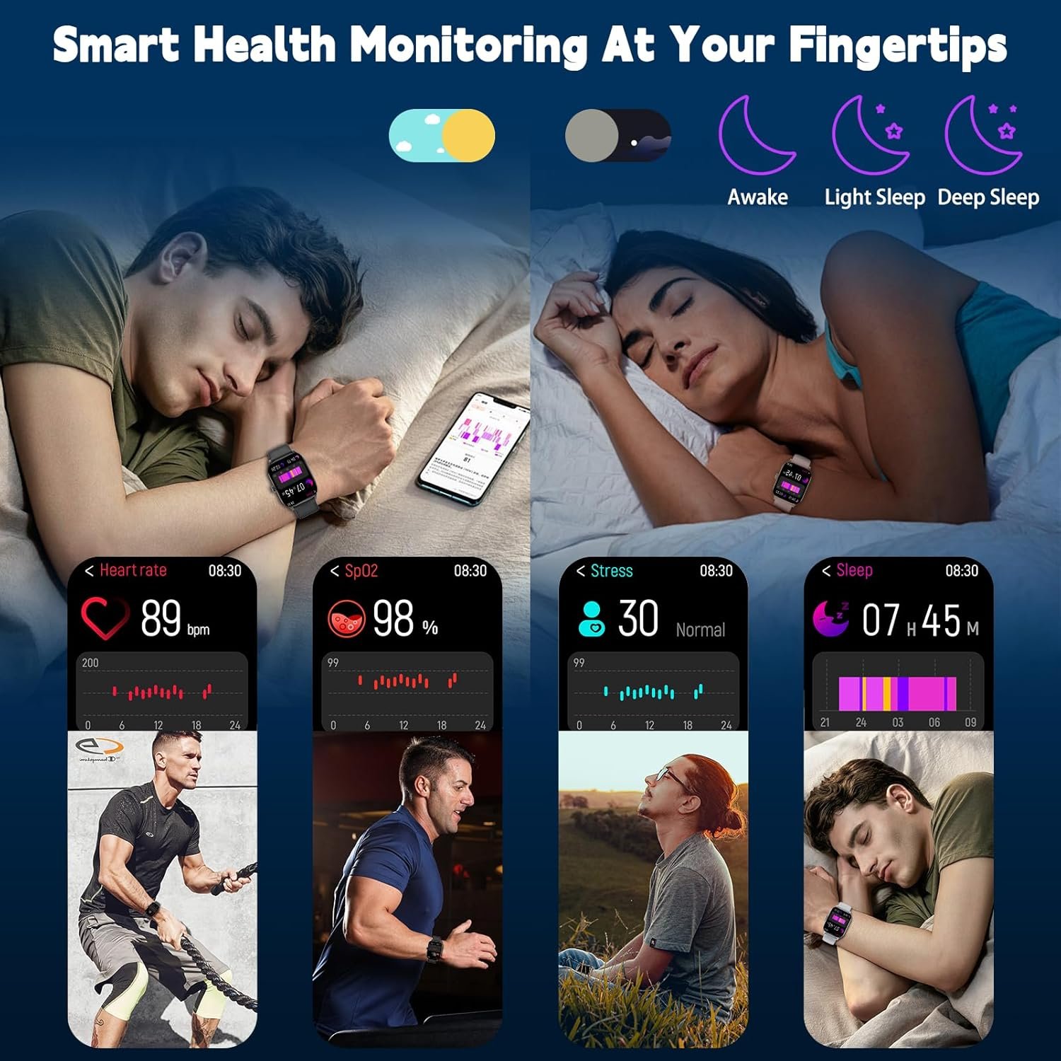 Smart Watch for All: Call, Track Health & Stay Active! - Image 5