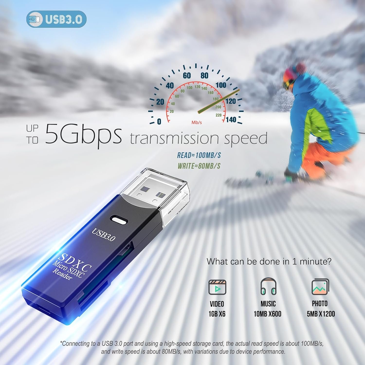 Unlock Speed: USB3.0 Micro SD Card Reader - 5Gbps Adapter! - Image 4
