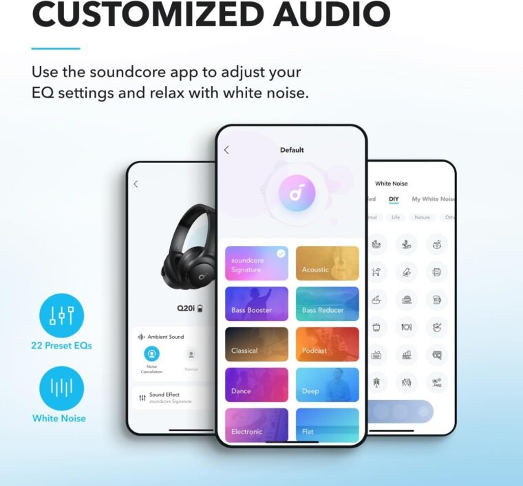 Soundcore Q20i: Wireless ANC Headphones with Big Bass & 40H Playtime! - Image 5