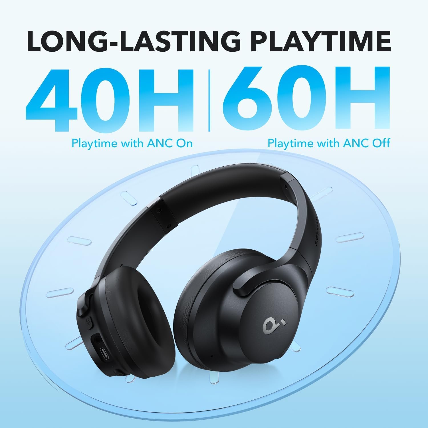 Soundcore Q20i: Wireless ANC Headphones with Big Bass & 40H Playtime! - Image 6
