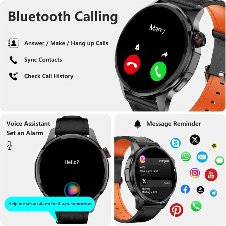 Smart Watches for Men: 1.46" Fitness Tracker with GPS & More! - Image 5