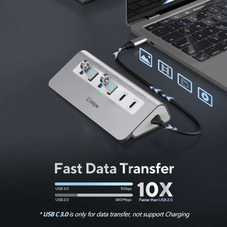 Boost Your Tech: INTPW 9-in-1 USB C Hub with 4K HDMI! - Image 6