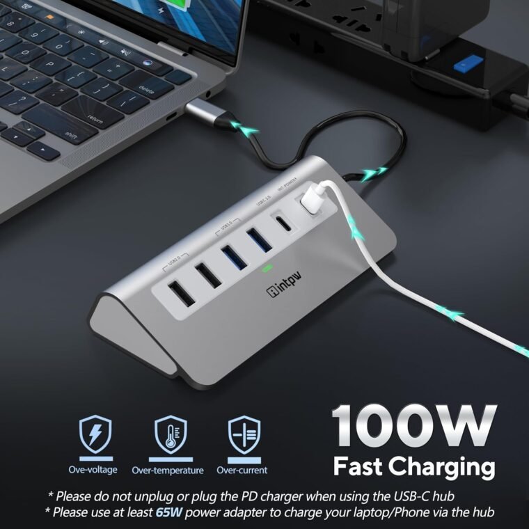 Boost Your Tech: INTPW 9-in-1 USB C Hub with 4K HDMI! - Image 7