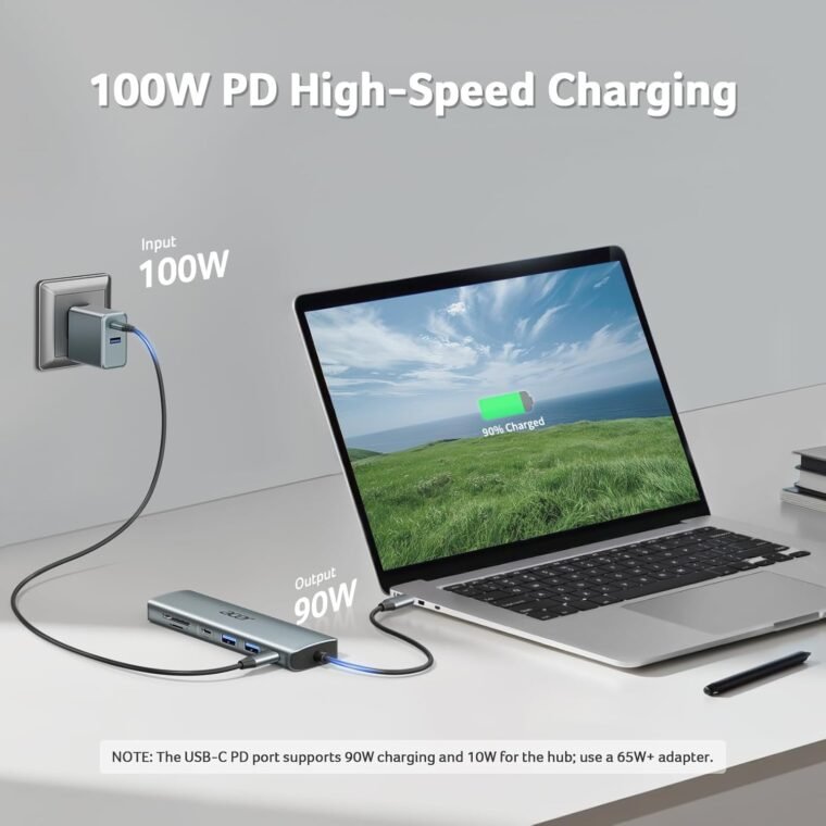 Unlock Connectivity: Acer USB C Hub 7-in-1 Adapter & Charger! - Image 6