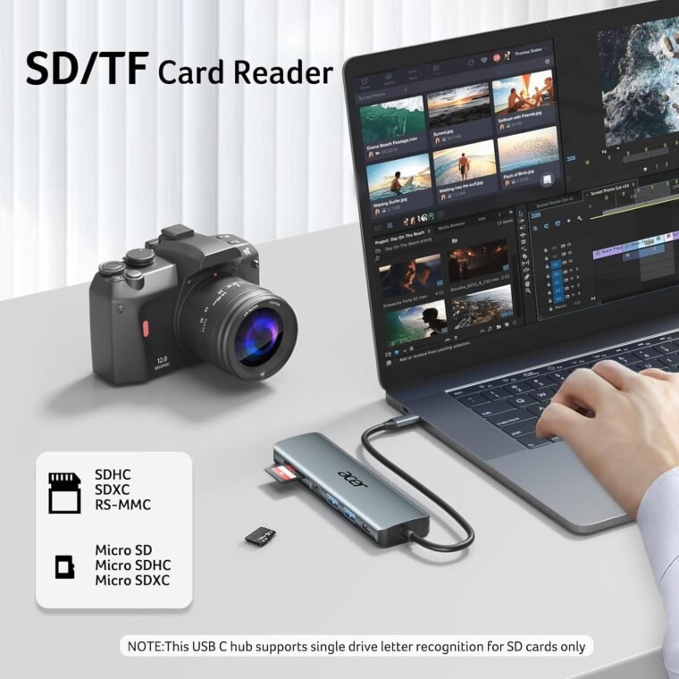 Unlock Connectivity: Acer USB C Hub 7-in-1 Adapter & Charger! - Image 7
