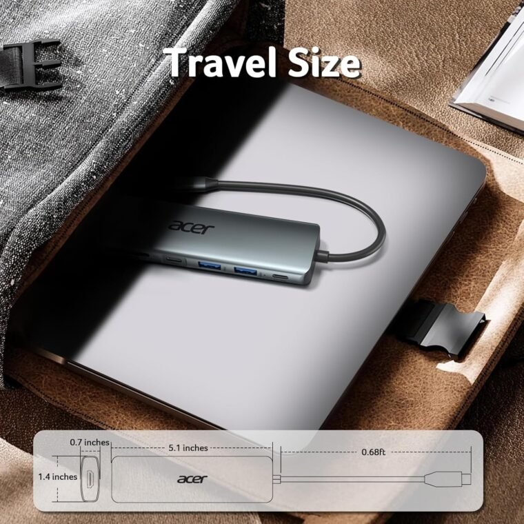 Unlock Connectivity: Acer USB C Hub 7-in-1 Adapter & Charger! - Image 9