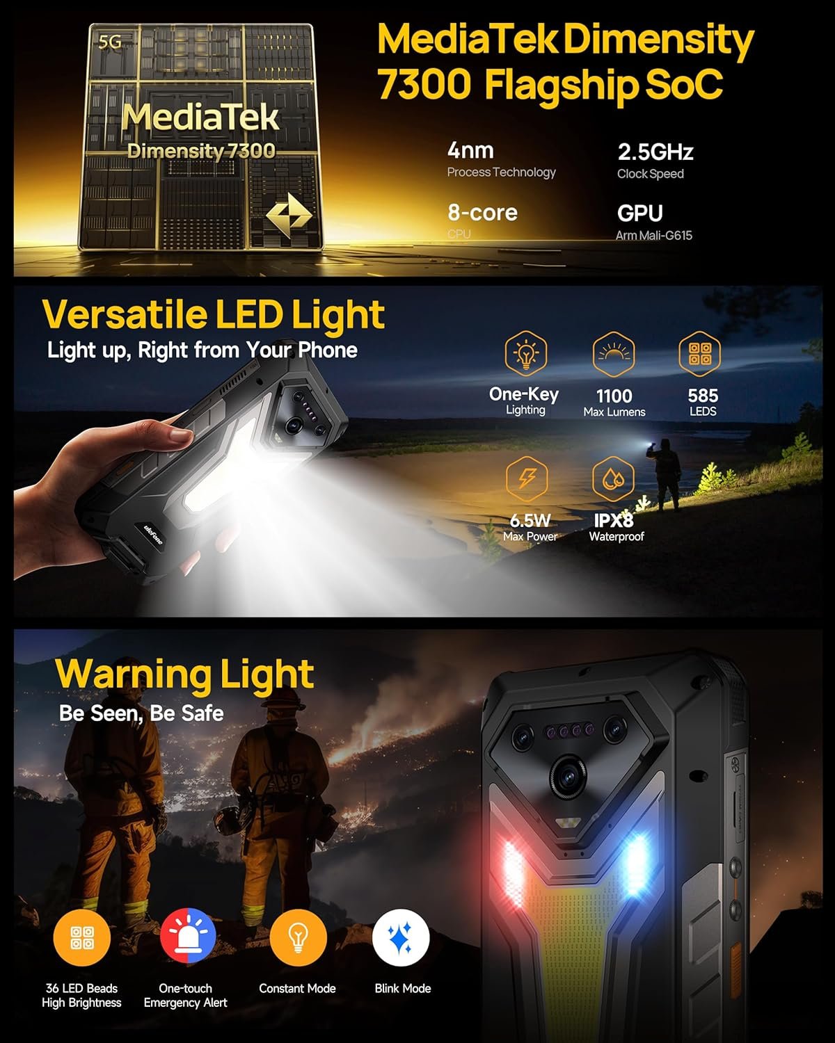 Ulefone Armor 34 Pro: 5G Rugged Smartphone with Projector! - Image 6