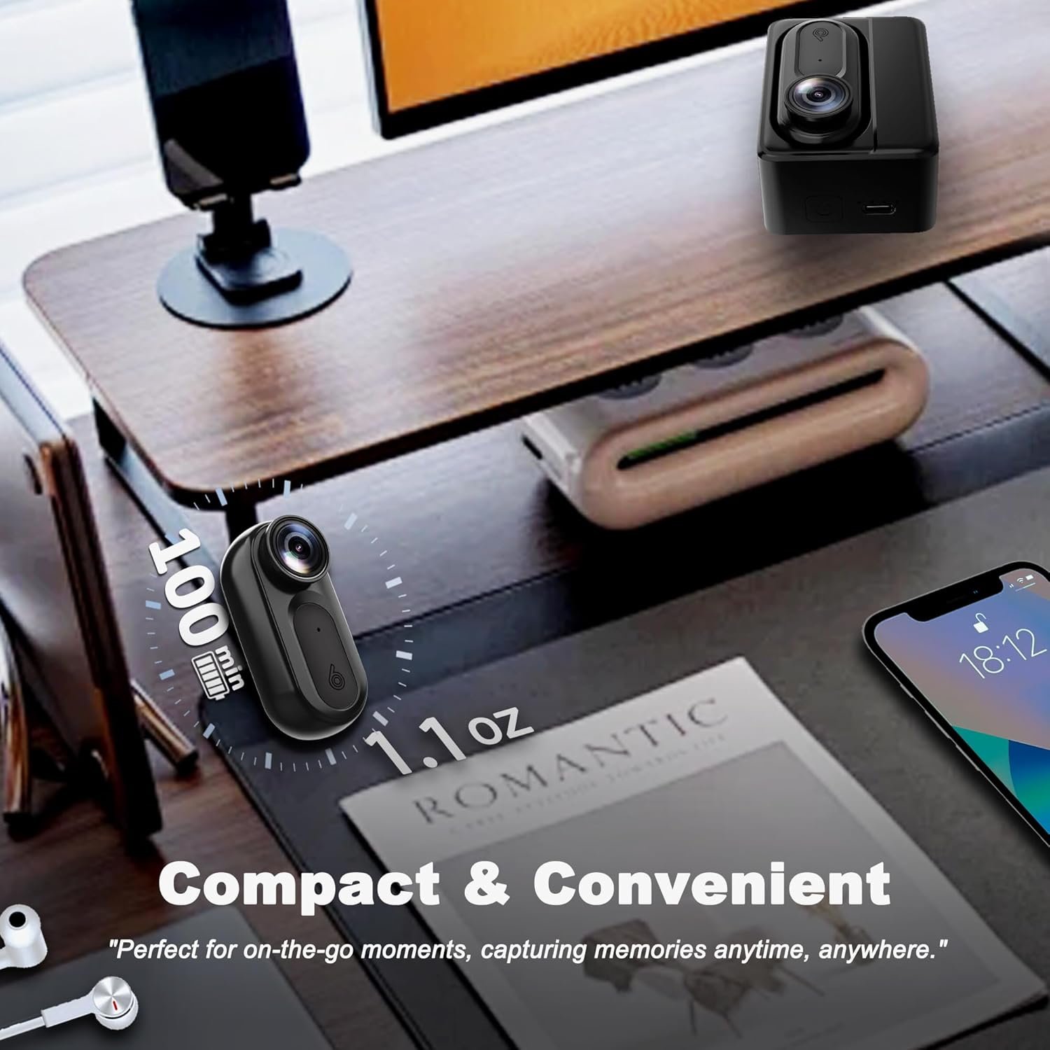 Pocket-Sized Mini Body Camera: Waterproof & Hands-Free Action! - Image 3