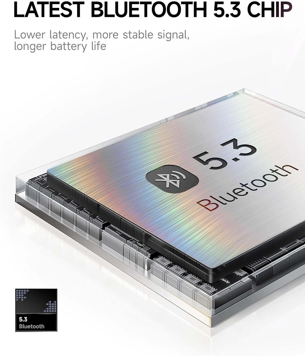 Picun B8 Bluetooth Headphones: 120H Playtime & EQ Modes! - Image 7