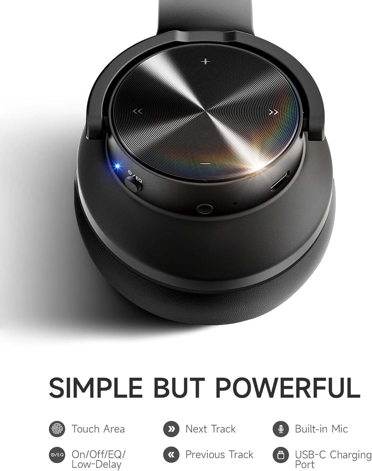 Picun B8 Bluetooth Headphones: 120H Playtime & EQ Modes! - Image 8