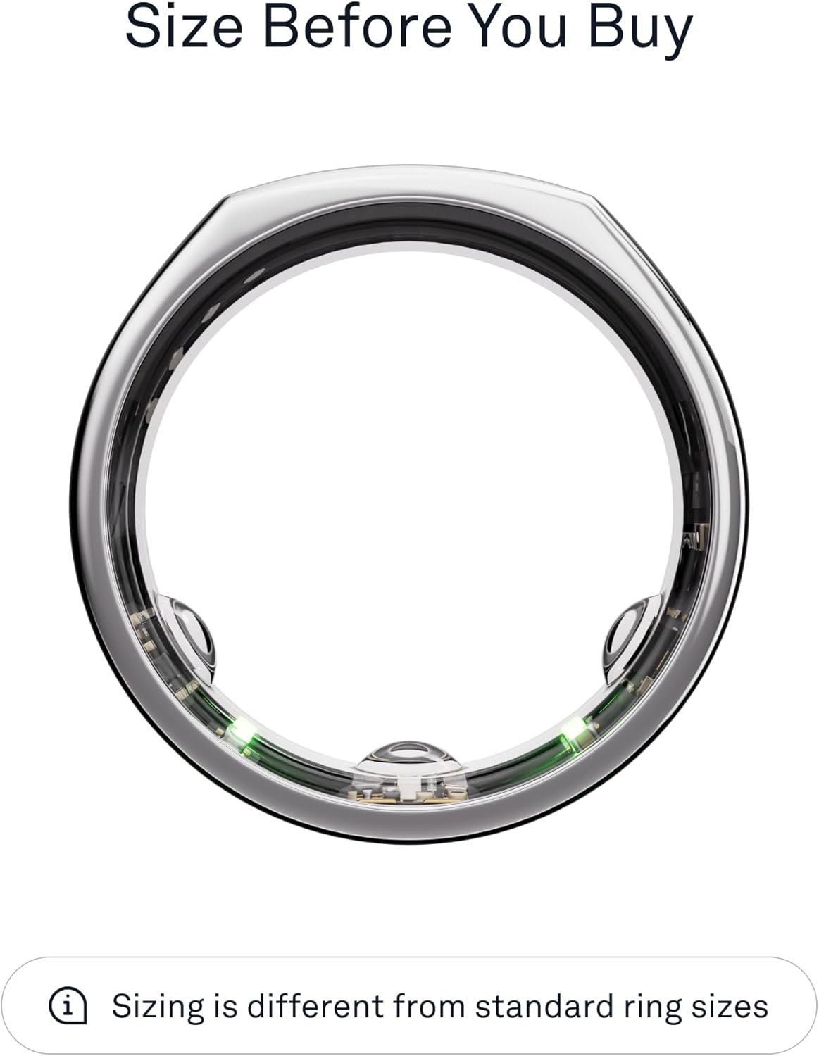 Oura Ring Gen3 Heritage: Smart Silver Size 11 Tracker! - Image 3