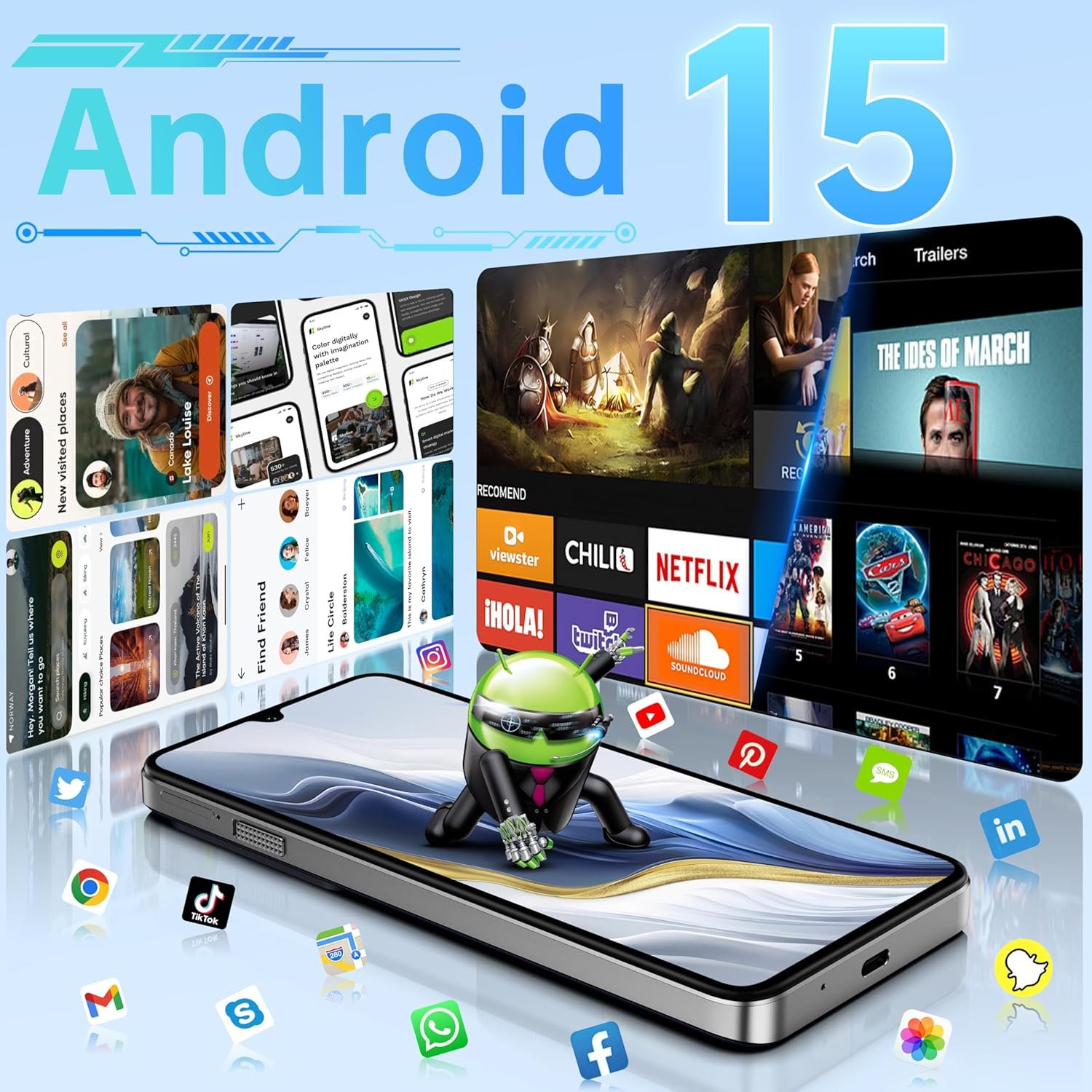 OUKITEL C60: Power-Packed Android 15 Phone with 10,000mAh! - Image 3