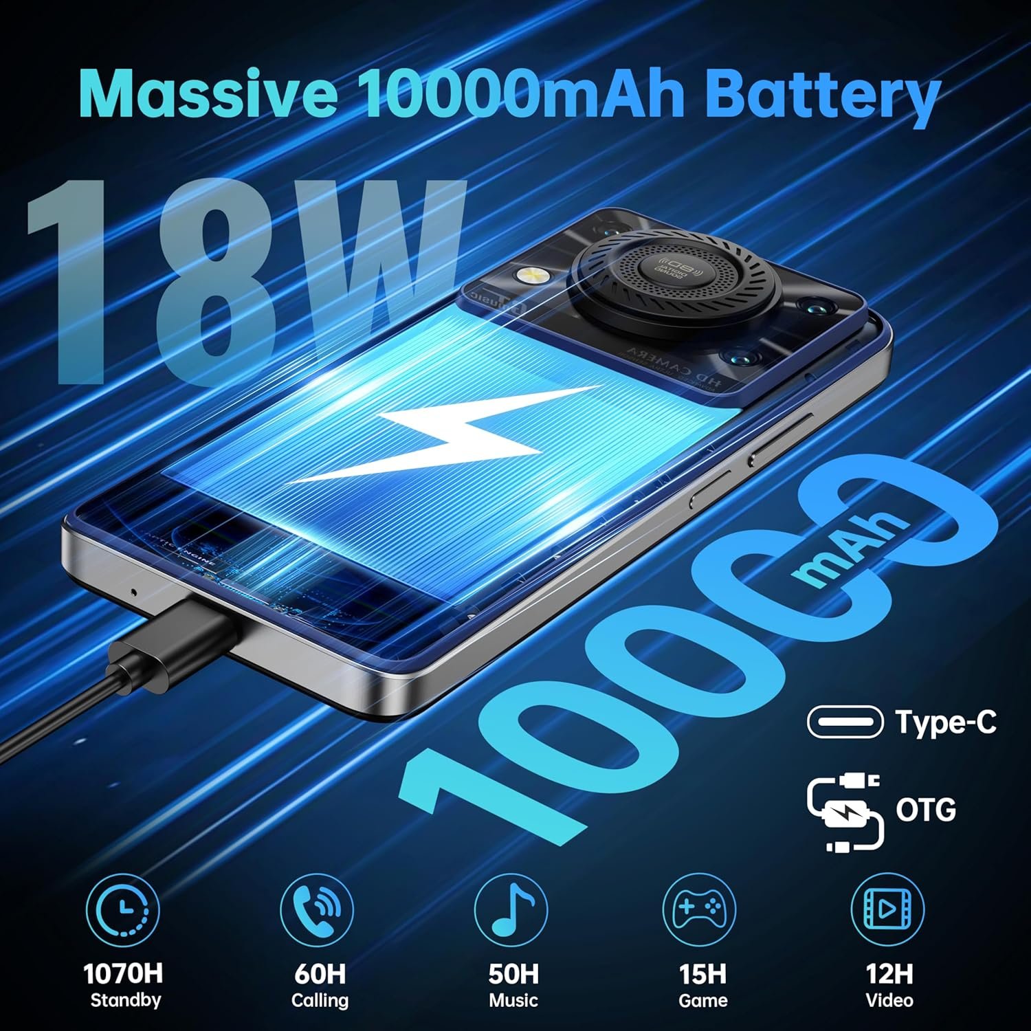 OUKITEL C60: Power-Packed Android 15 Phone with 10,000mAh! - Image 4